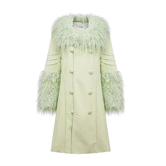 House of Sunny Jackets & Blazers - House of Sunny "Penny" mint green statement coat
